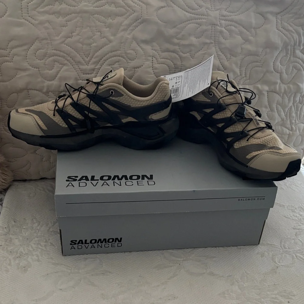 Salomon Athletic Shoes in Tan and Black - Picture 3 of 6